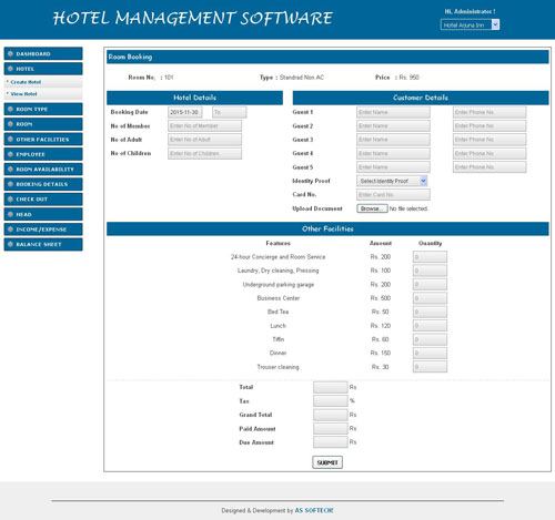 hotel management software