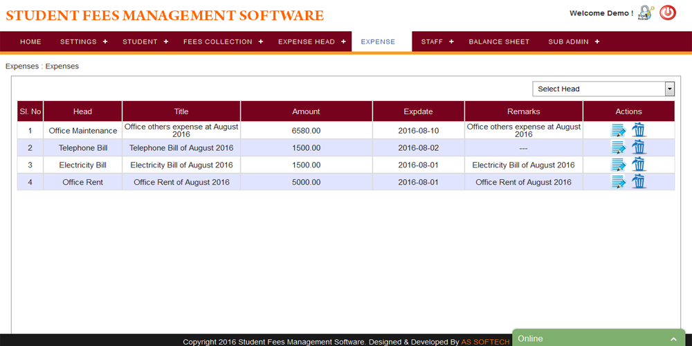 student fees management