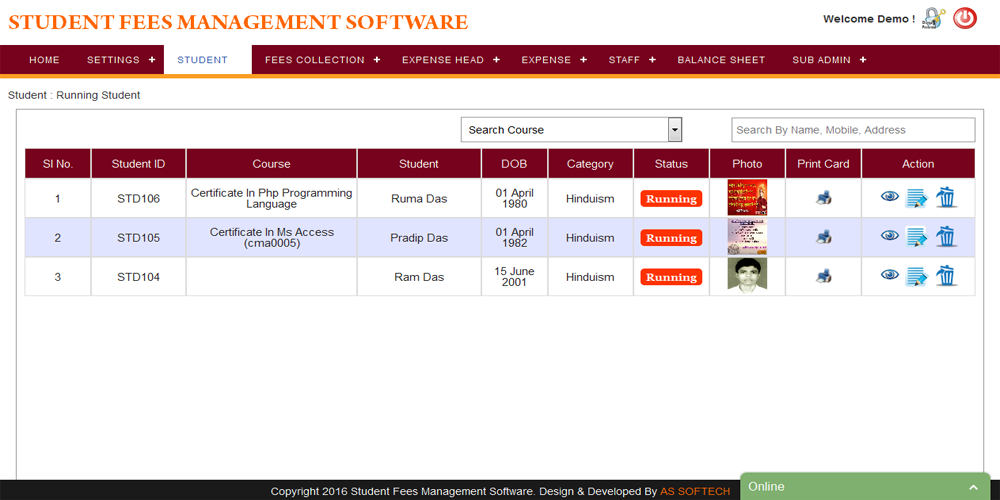 student fees management