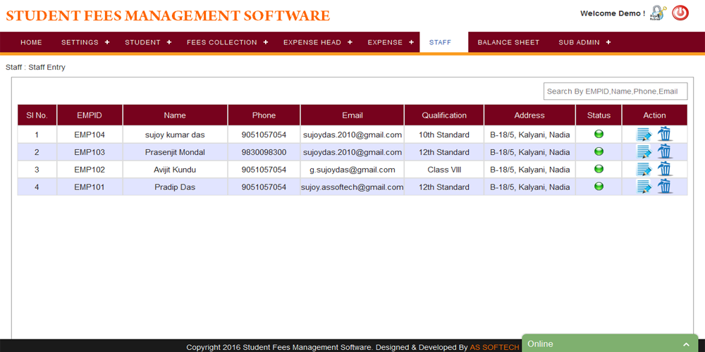 student fees management